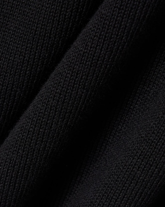 Monochrome Cotton V-neck Sweater
