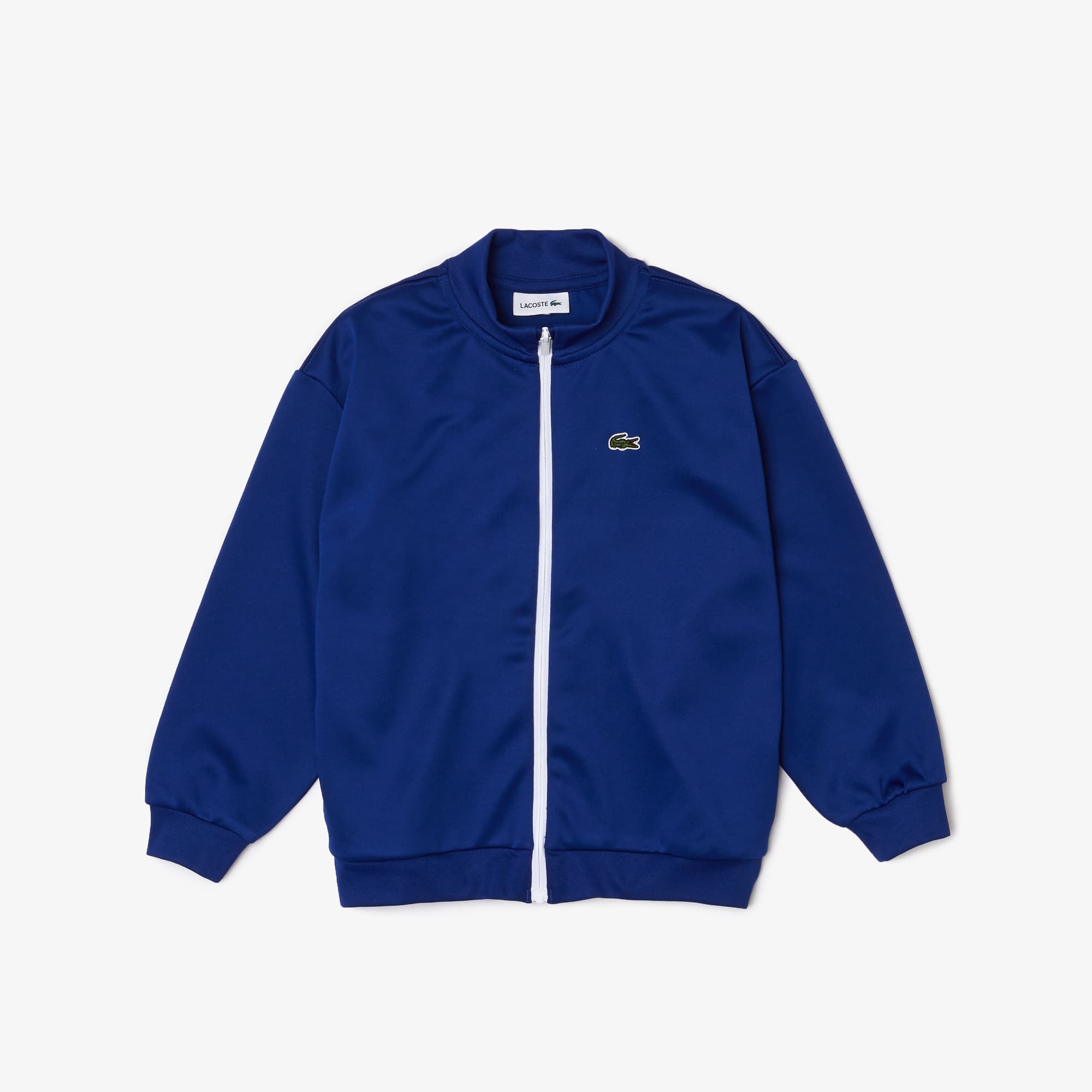 Collar Zippered Fleece Jacket 