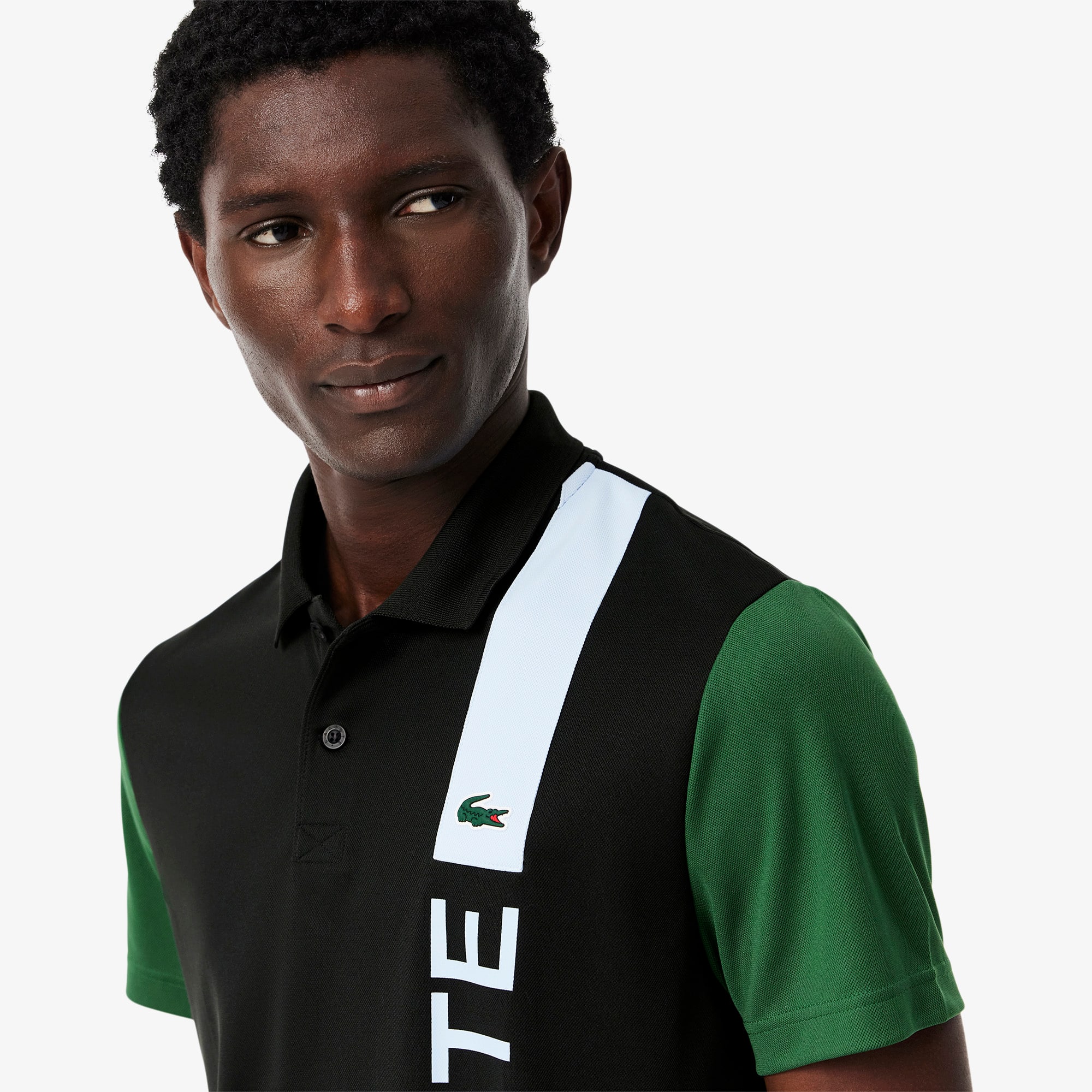 Ultra Dry Print Branding Tennis Polo Shirt - Men's Short