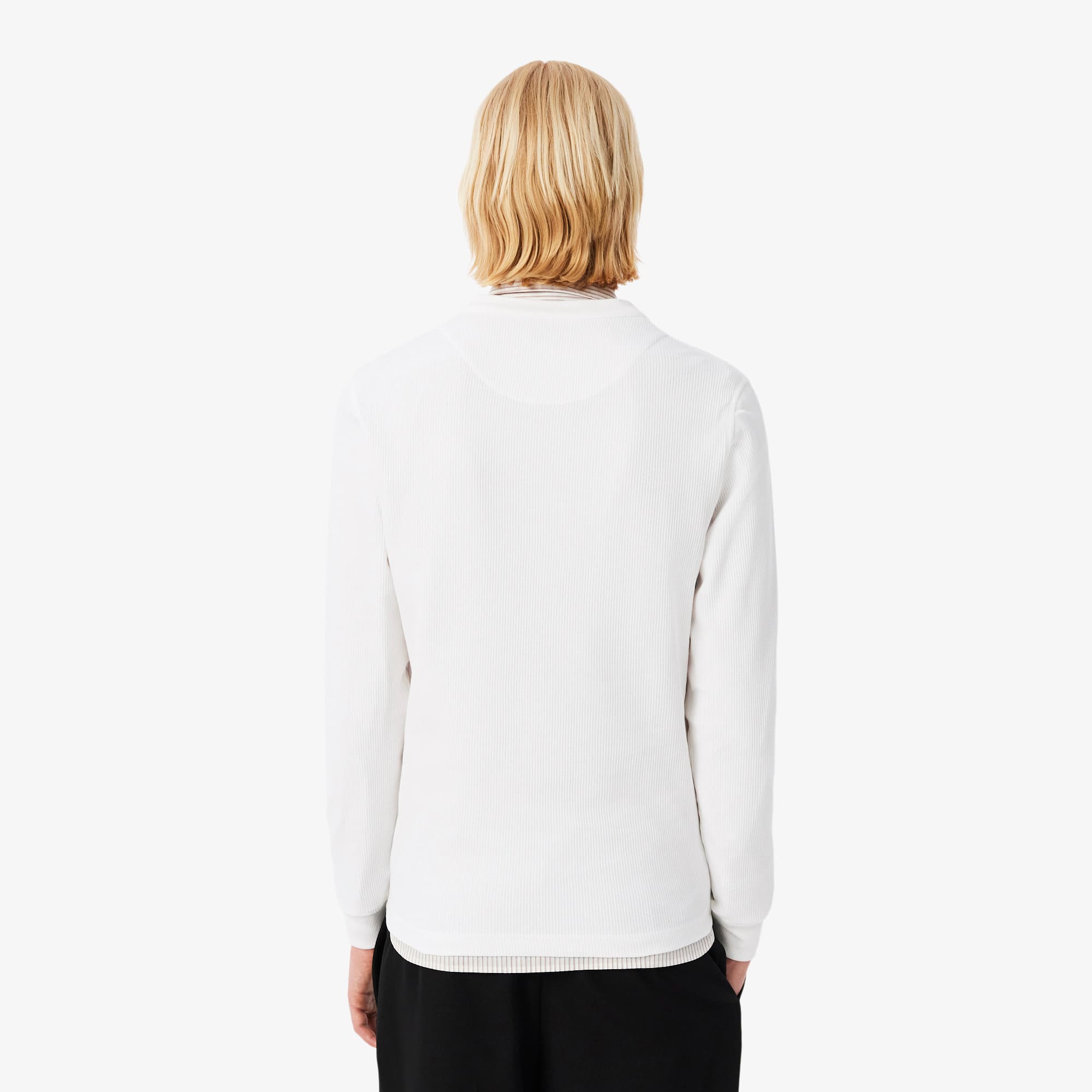 Long Sleeved Waffle Knit T-shirt Men's t-shirts New In 2025