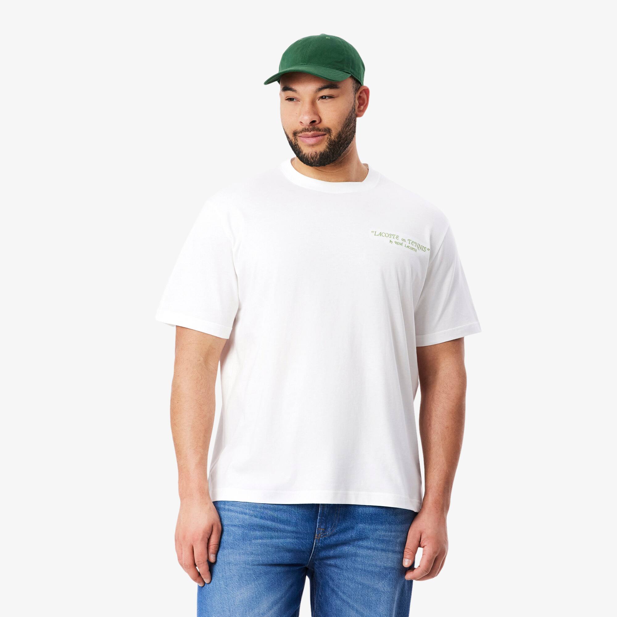 Embroidered Cotton T-shirt - Men's t-shirts - New In 2026 | Lacoste