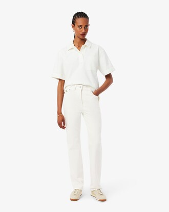 Straight Cut High Waist Denim Jeans