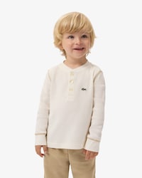 Waffle Knit Henley T-shirt