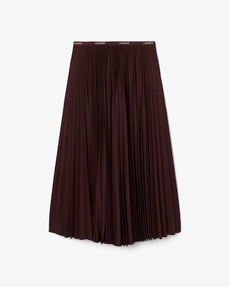 Long Pleated Elasticated Waist Skirt