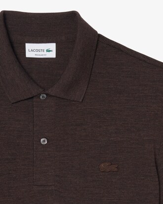 Regular Fit Wool Blend Jersey Polo Shirt