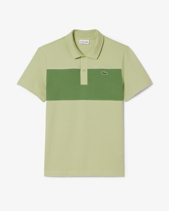Regular Fit Colour-Block Piqu&eacute; Polo Shirt