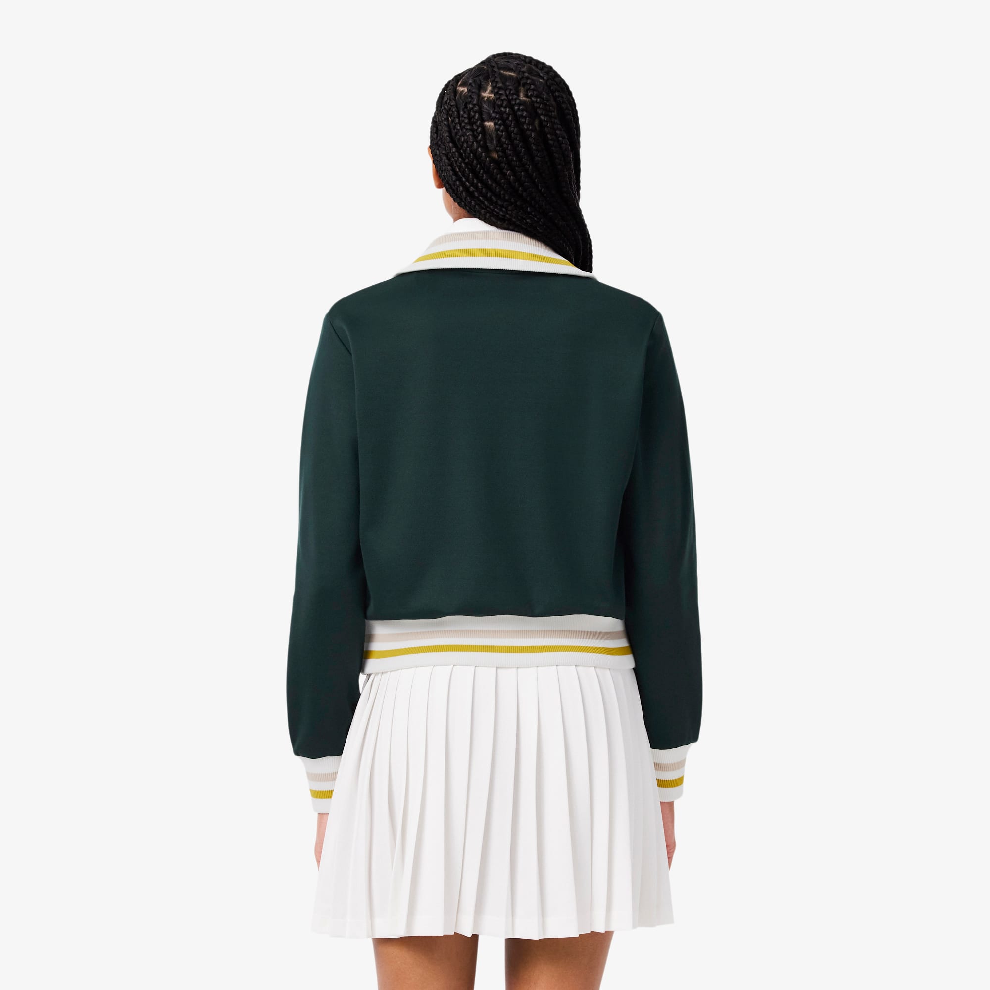 Zipped Stripe Accent Sweatshirt - undefined - New In 2026 | Lacoste