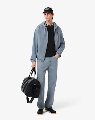 Stretch Piqué Stripe Collar T-shirt