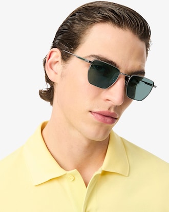 Retro Rectangle Metal Glasses