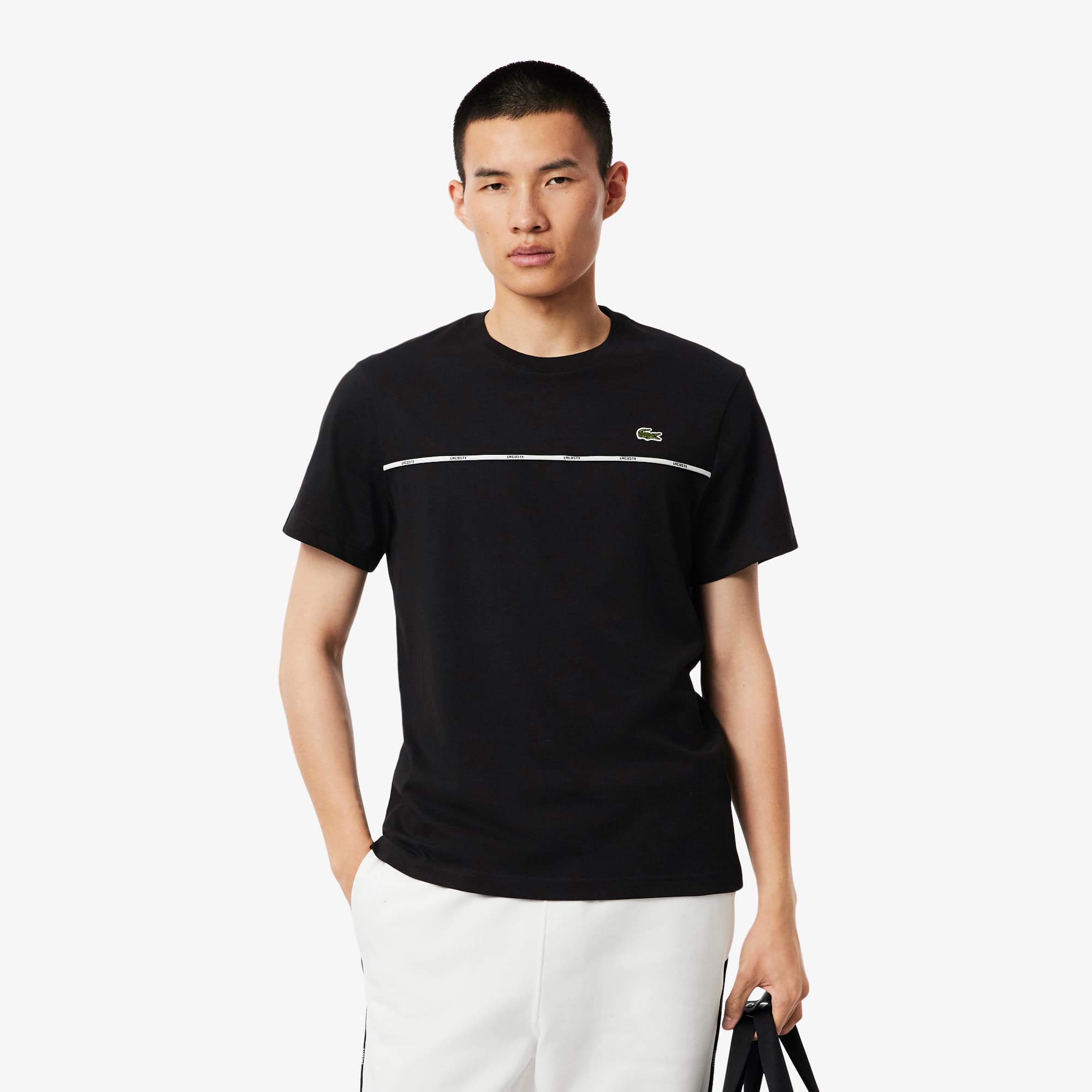 Lacoste Trim Cotton Jersey T-shirt - Men's t-shirts - New In 2026