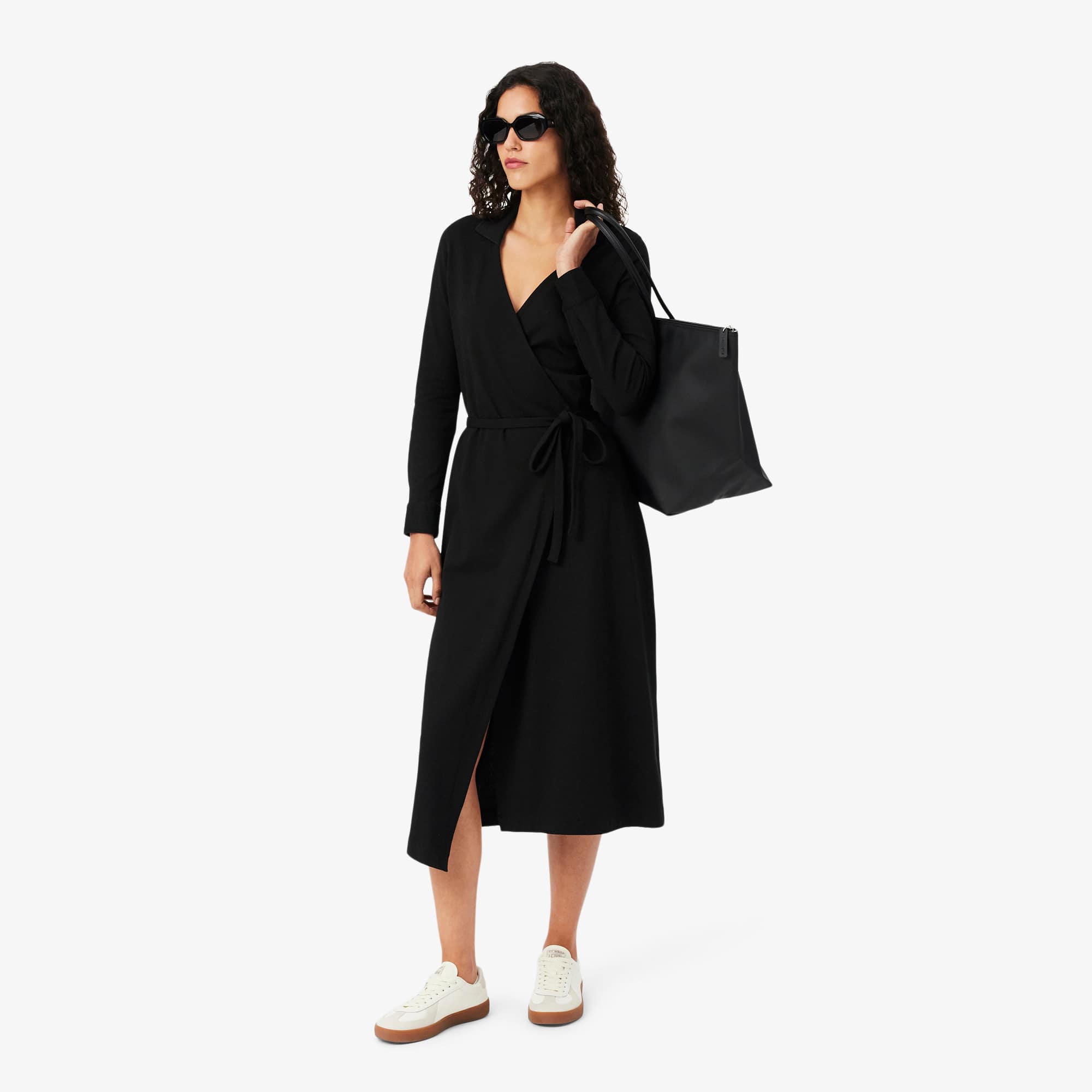 Stretch Mini Piqué Wrap Polo Dress - Women's dresses & skirts