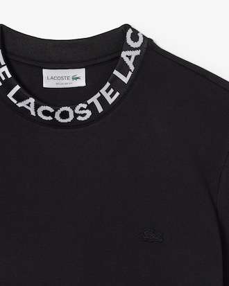 Jacquard Branded Piqu&eacute; T-shirt