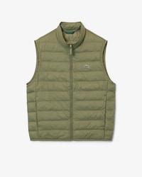 Water-Repellent Puffed Windbreaker Vest
