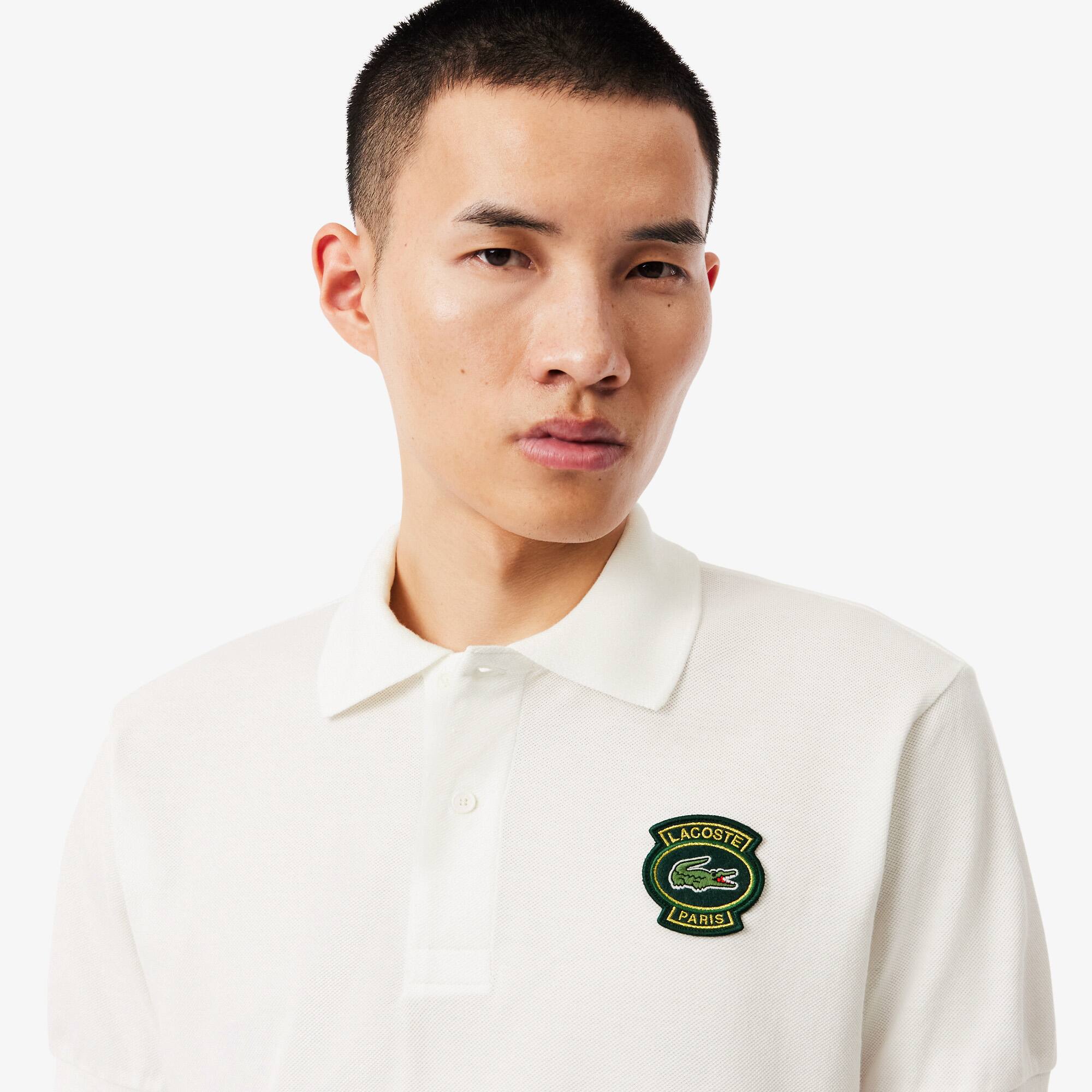 Classic Fit Petit Piqué Badge Polo Shirt - Men's Short Sleeves