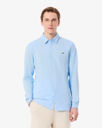Slim Fit Cotton Piqué Shirt