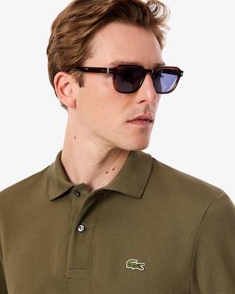 Classic Fit Long Sleeved L.12.12 Polo Shirt