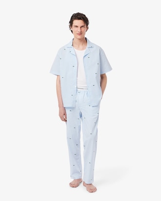 Printed Striped Cotton Pyjama Bottoms