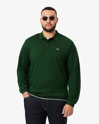 Classic Fit Long Sleeved L.12.12 Polo Shirt