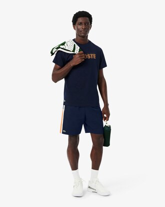 Lightweight Colour-Block Stripe Tennis Shorts