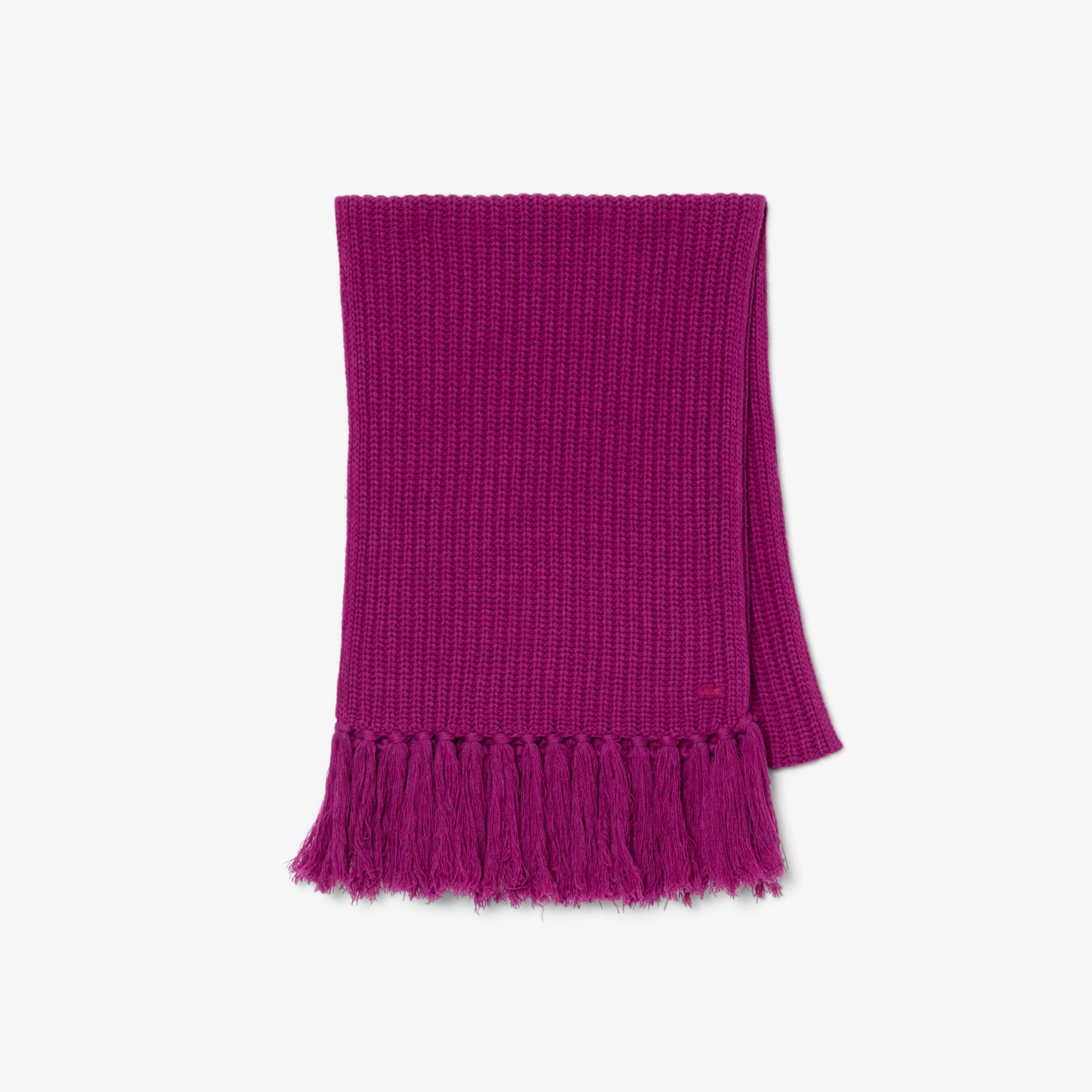 定価2.4万 LASTFRAME CHAOS SCARF ピンク 90×90cm Fringed Wool Scarf - Women's Scarves & stoles - New In 2026 | Lacoste
