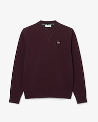 Relaxed Fit Piqu&eacute; Crew Neck Sweatshirt