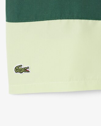 Striped Taffeta Swim Trunks