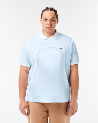 Classic Fit L.12.12 Striped Petit Piqu&eacute; Polo Shirt