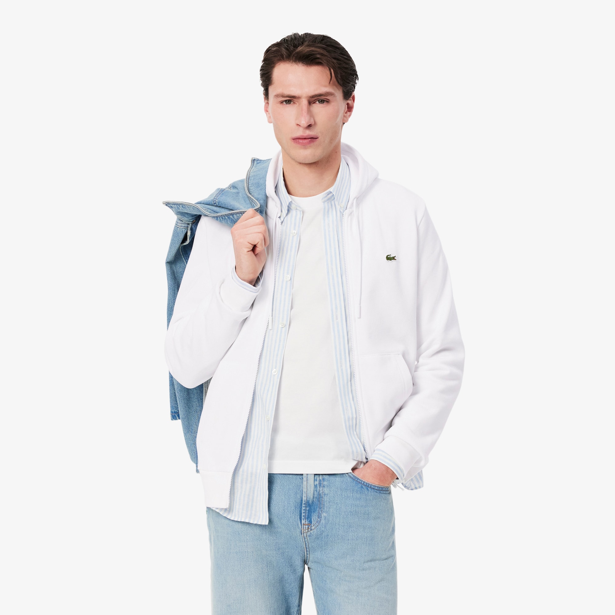 Men's Hoodie in Organic Cotton and Kangaroo Pocket | Lacoste UK