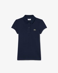 Scalloped Collar Piqu&eacute; Polo Shirt