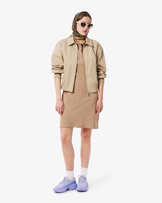 Slim Fit Stretch Piqu&eacute; Polo Dress