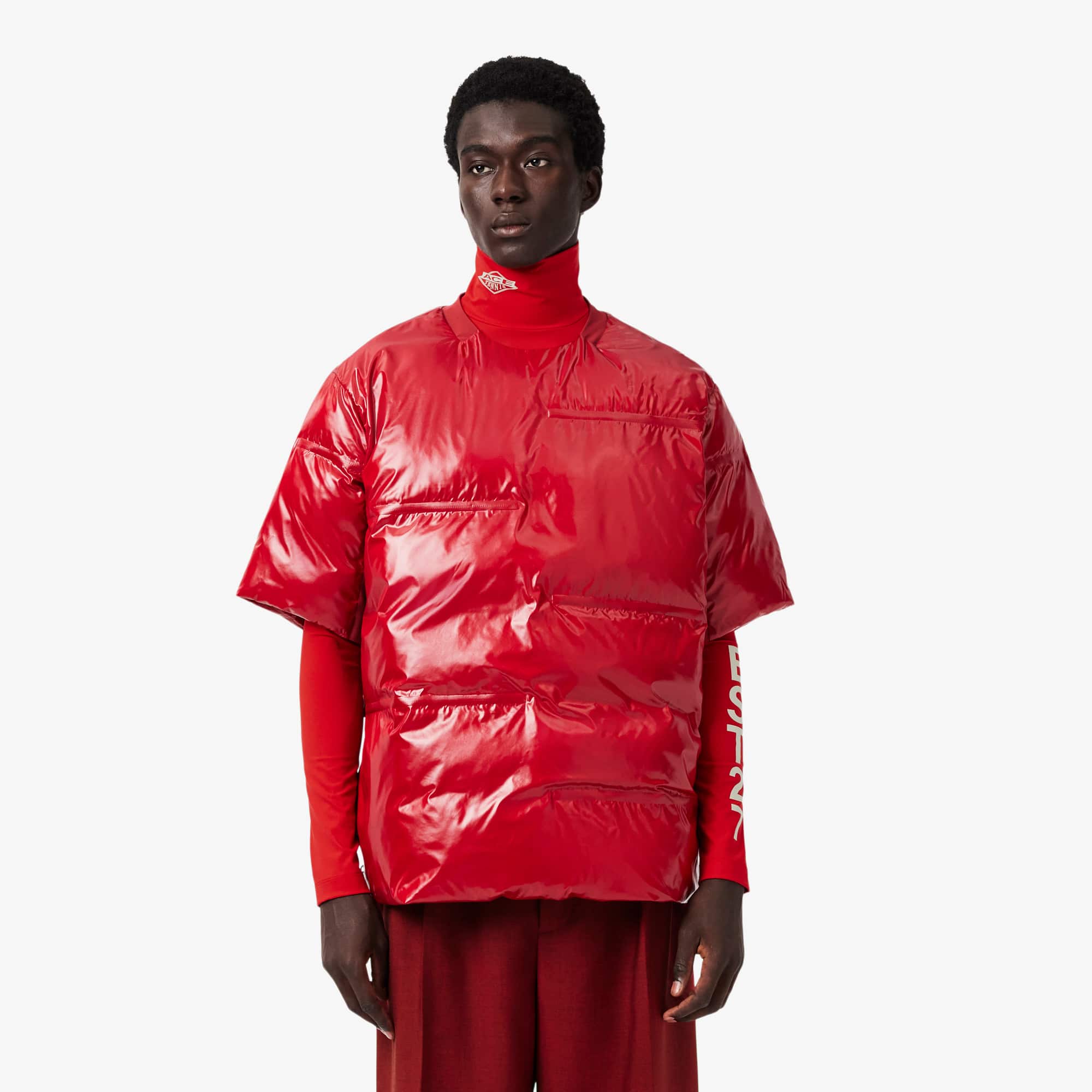 Runway Glossy Padded Taffeta T-shirt - Men's t-shirts - New In