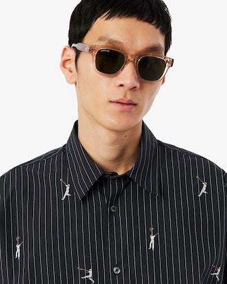 Relaxed Fit Embroidered Cotton Shirt