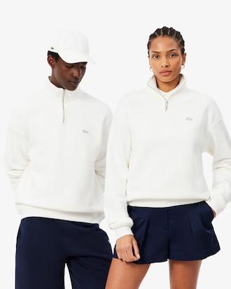 Heavy Fleece Zipper Neck Sweatshirt