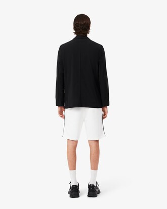 Logo Trim Cotton Fleece Shorts