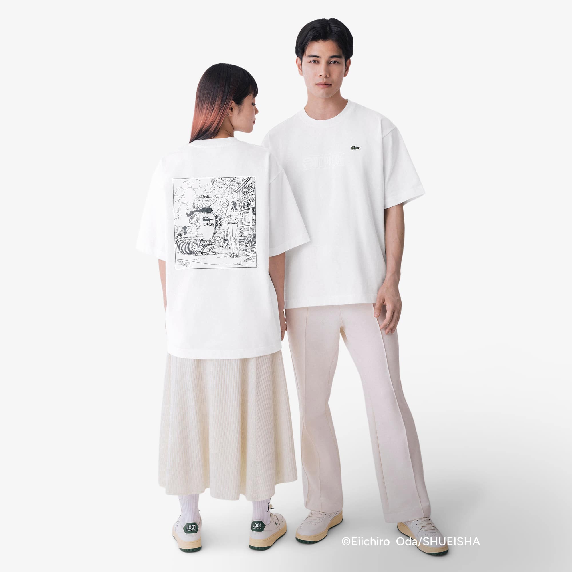 LACOSTE x ONE PIECE T-Shirt White 4