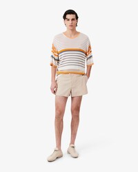 Runway Trim Accent Technical Fabric Shorts