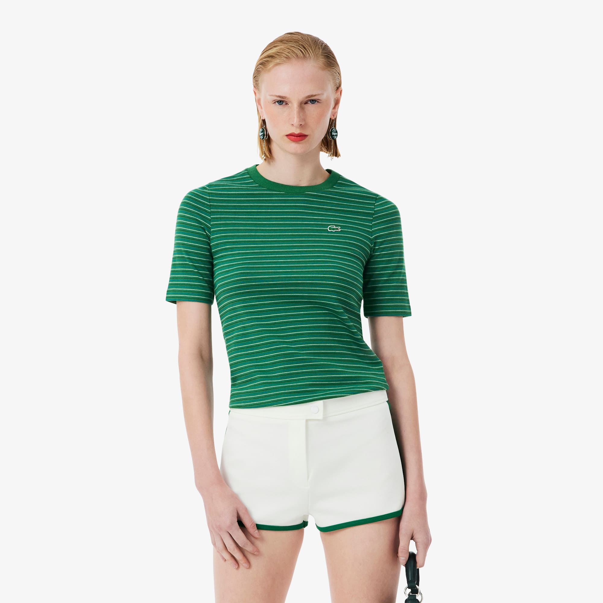 Runway Striped Jersey T-shirt - Women's T-Shirts - New In 2026