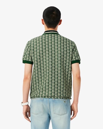 Classic Fit Monogram Jacquard Polo Shirt