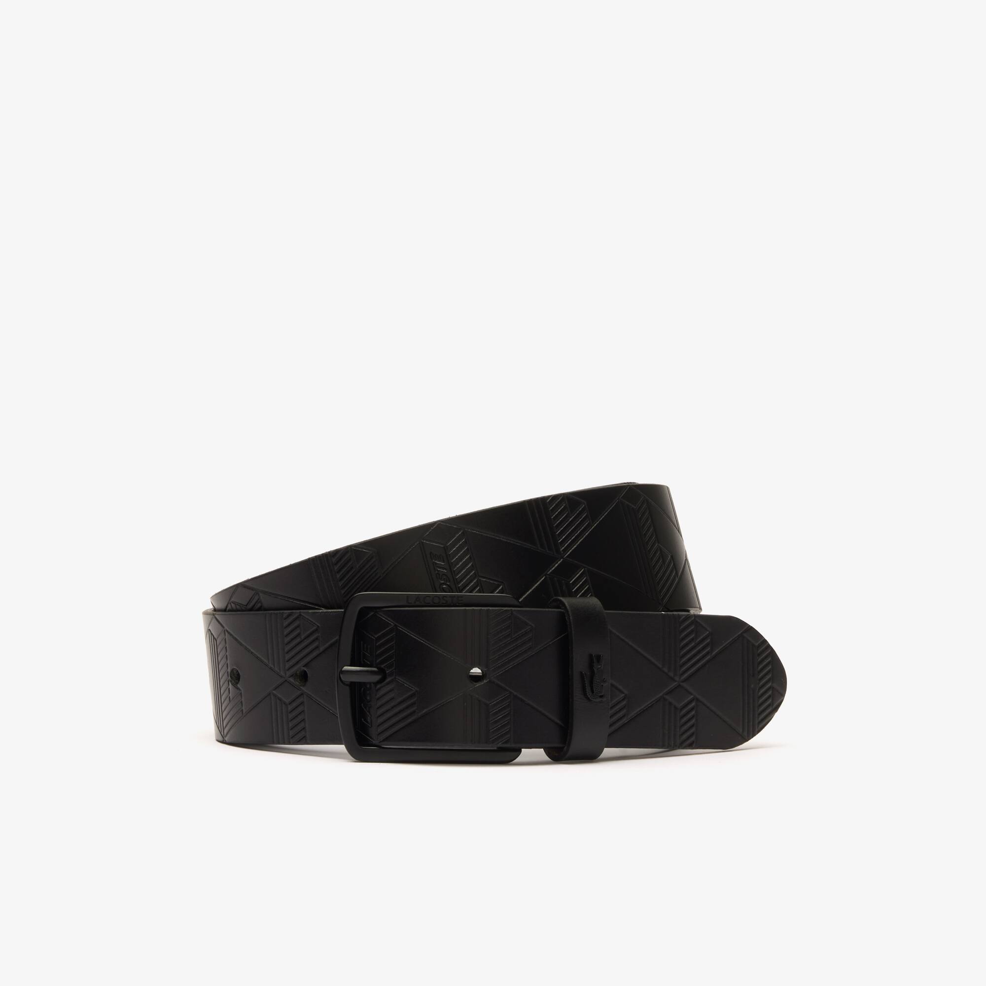 ベルト Lacoste Men's Monogram Leather Belt Men's Monogram Leather Belt - Belts - New In 2025 | Lacoste