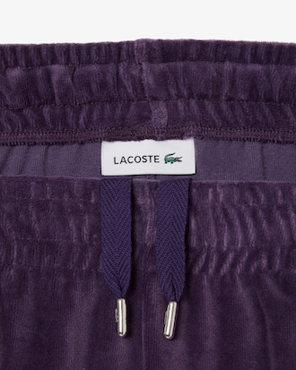 Trim Accent Velour Sweatpants