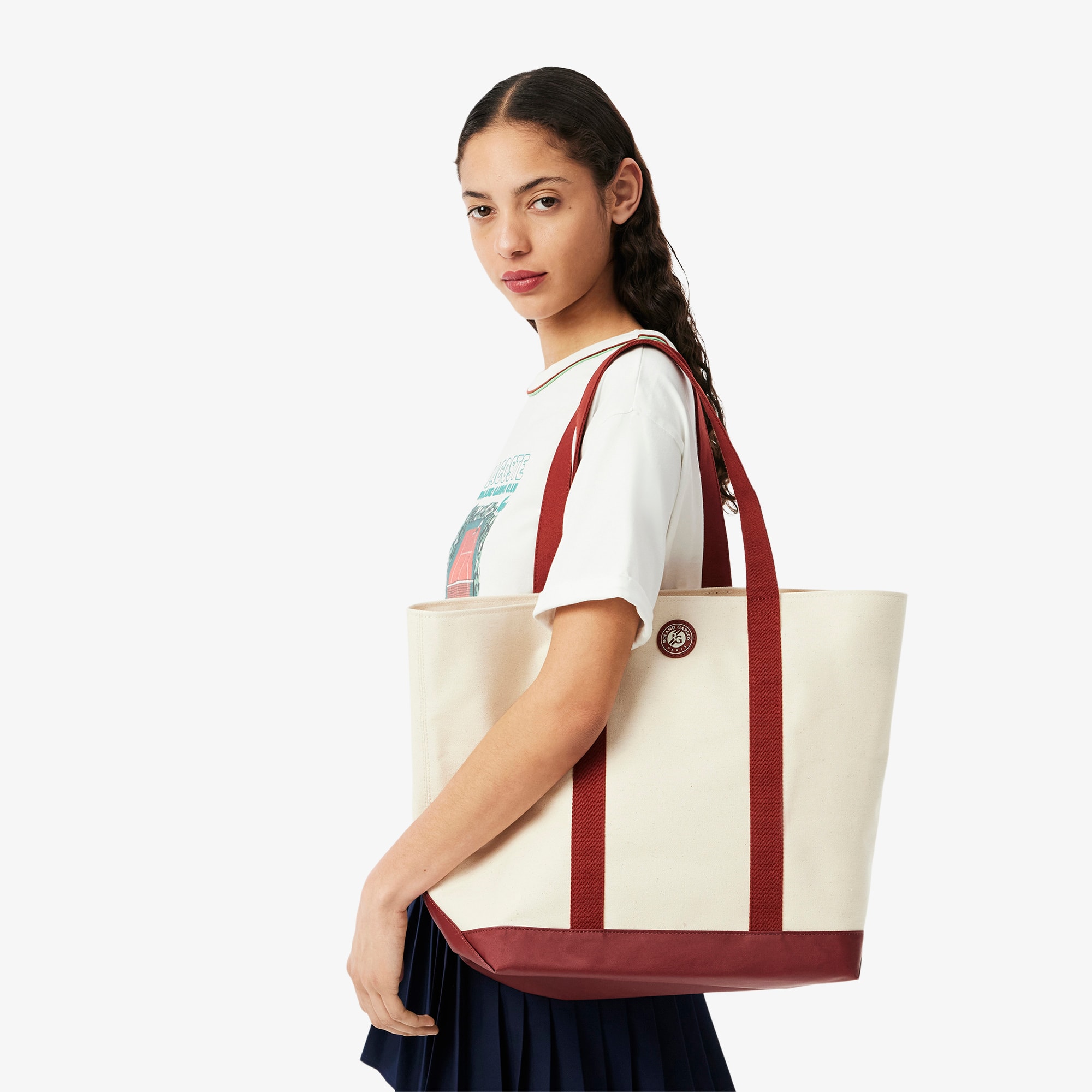 Lacoste｜ (Roland-Garros Edition Canvas Tote (NF4943RG-Q Roland-Garros Edition Canvas Tote - All Women's Bags