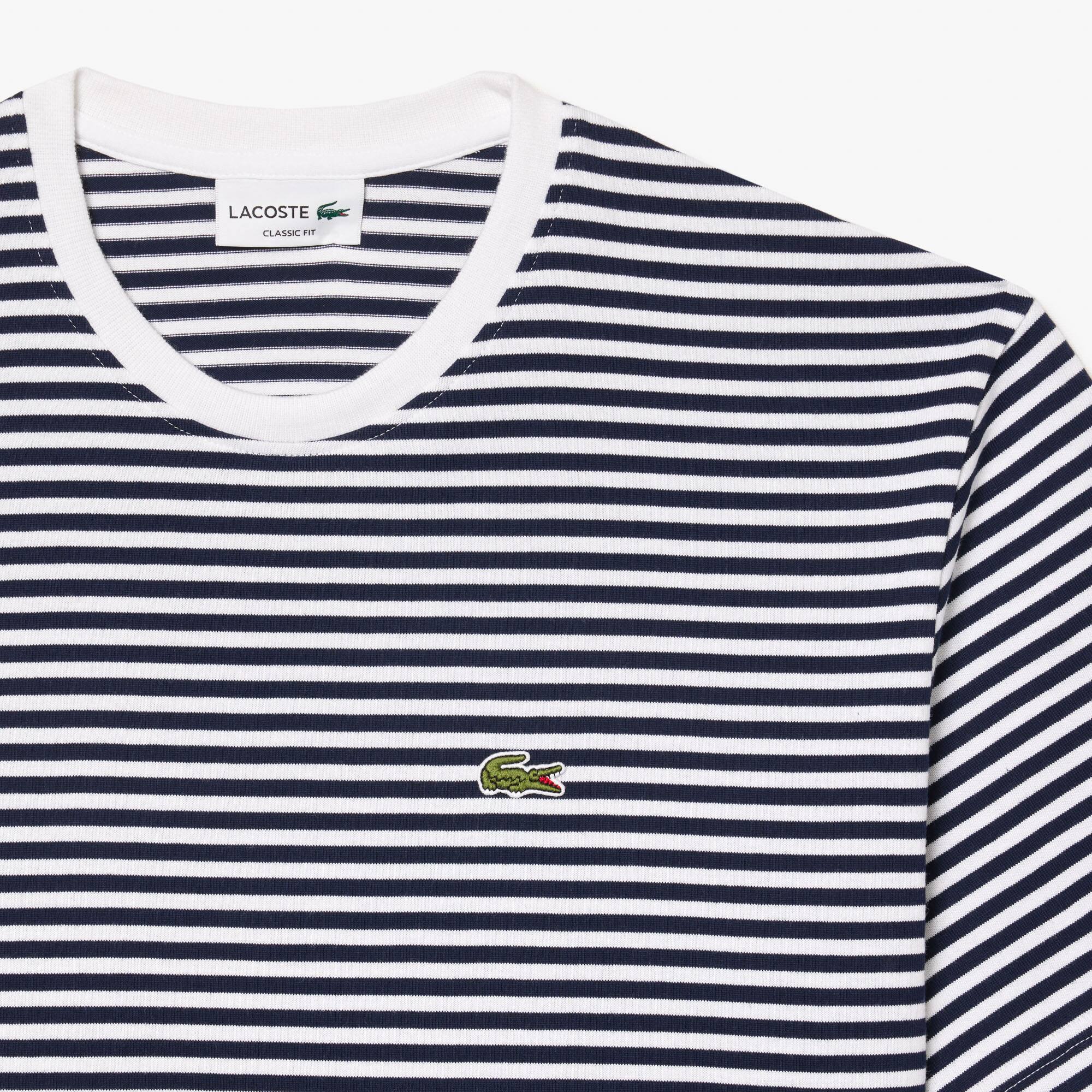 Tシャツ・カットソー Lacoste Men's Striped Heavy Cotton T-Shirt Men's Striped Heavy Cotton T-Shirt - T-shirts - New In 2025