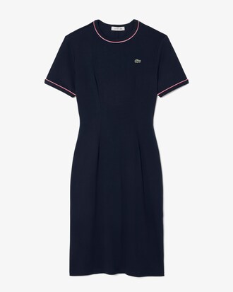 Trim Accent Jersey T-shirt Dress