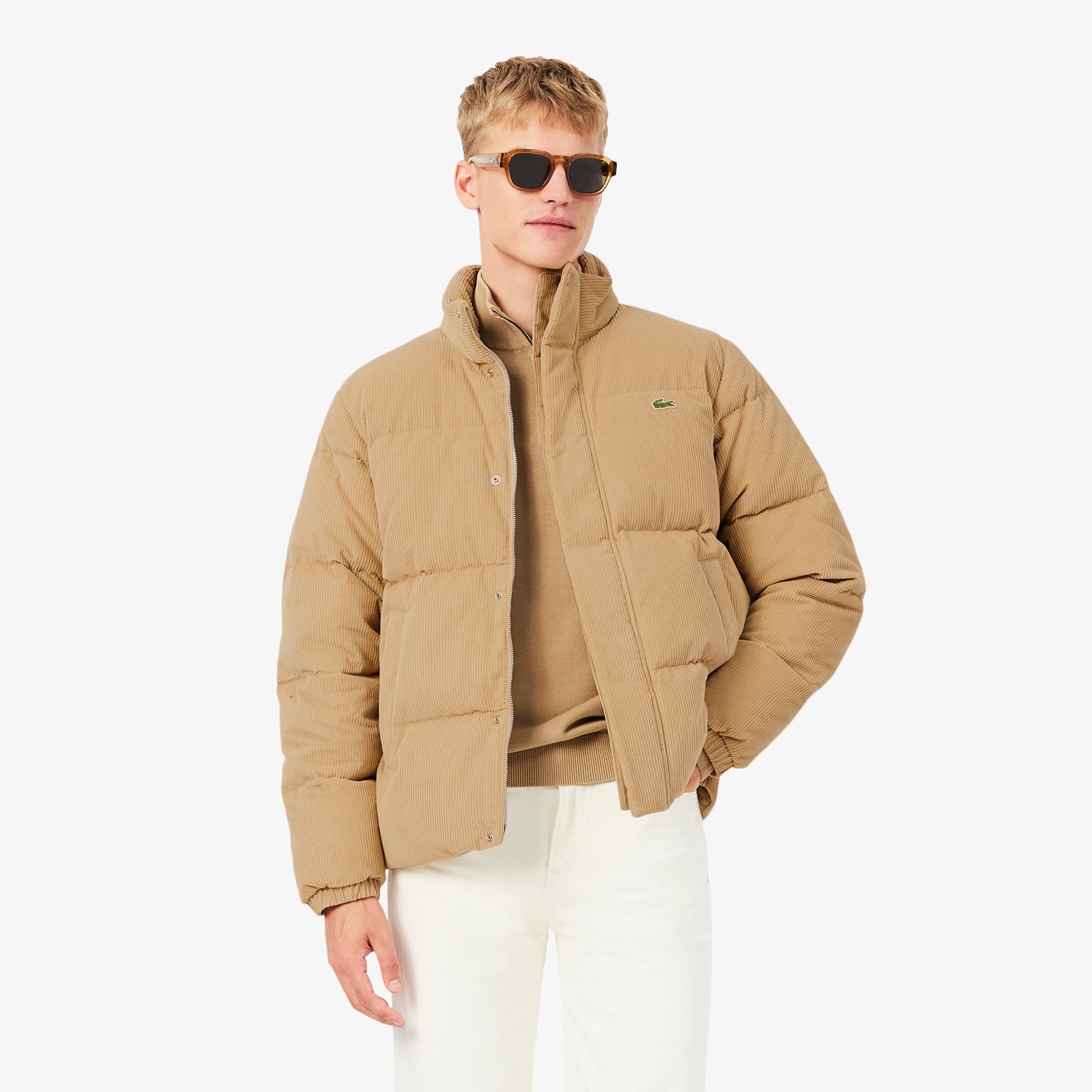 Corduroy Down Jacket - Men's Jackets & Coats - New In 2026 | Lacoste