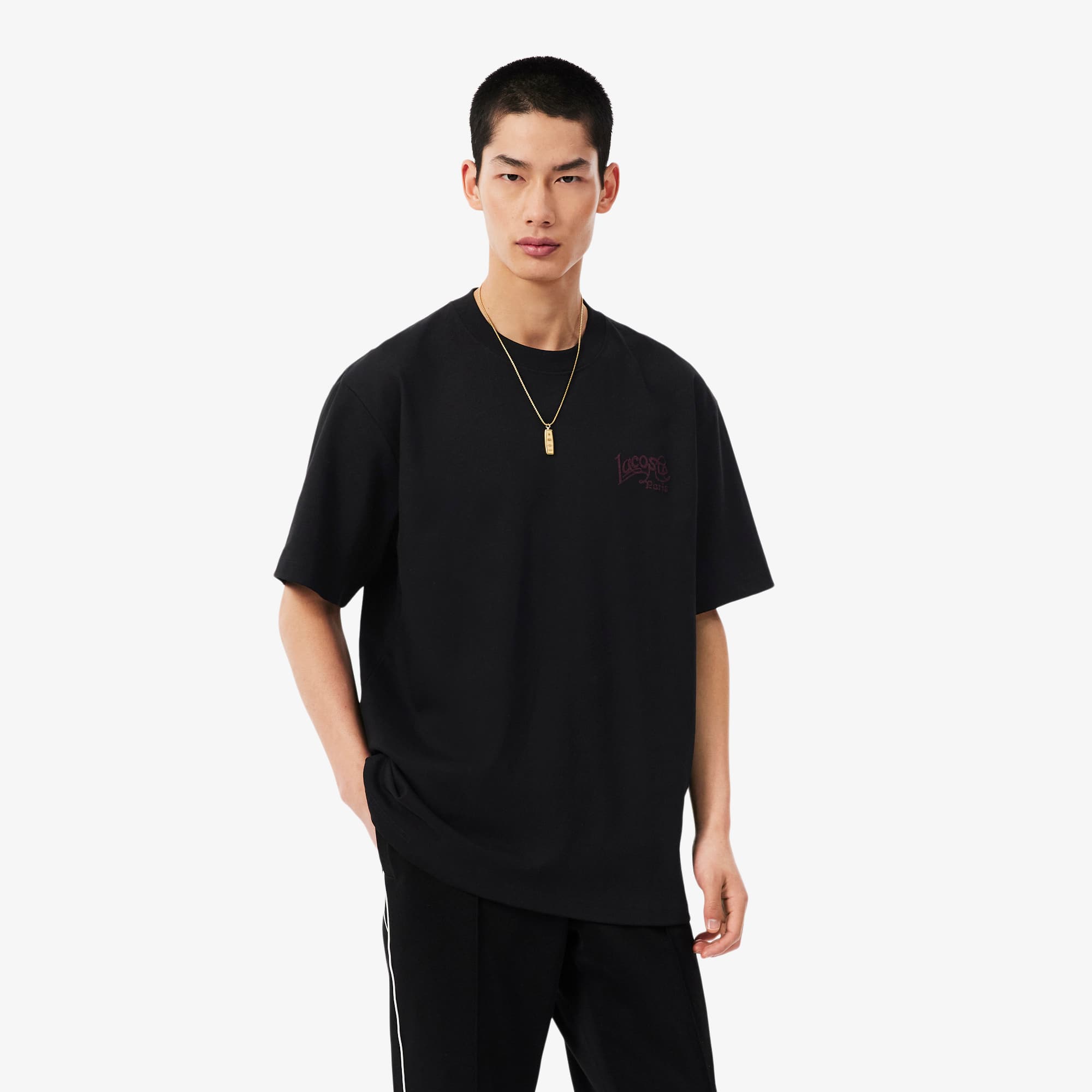 Heavy Cotton Jersey Embroidery Accent T-shirt - Men's t-shirts