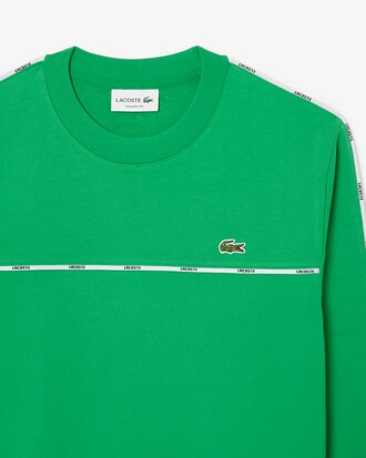 Logo Trim Fleece Sweatshirt