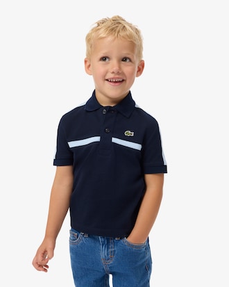 Colour-Block Petit Piqu&eacute; Polo Shirt