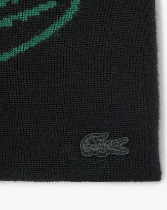 Wool Jacquard Crocodile Beanie