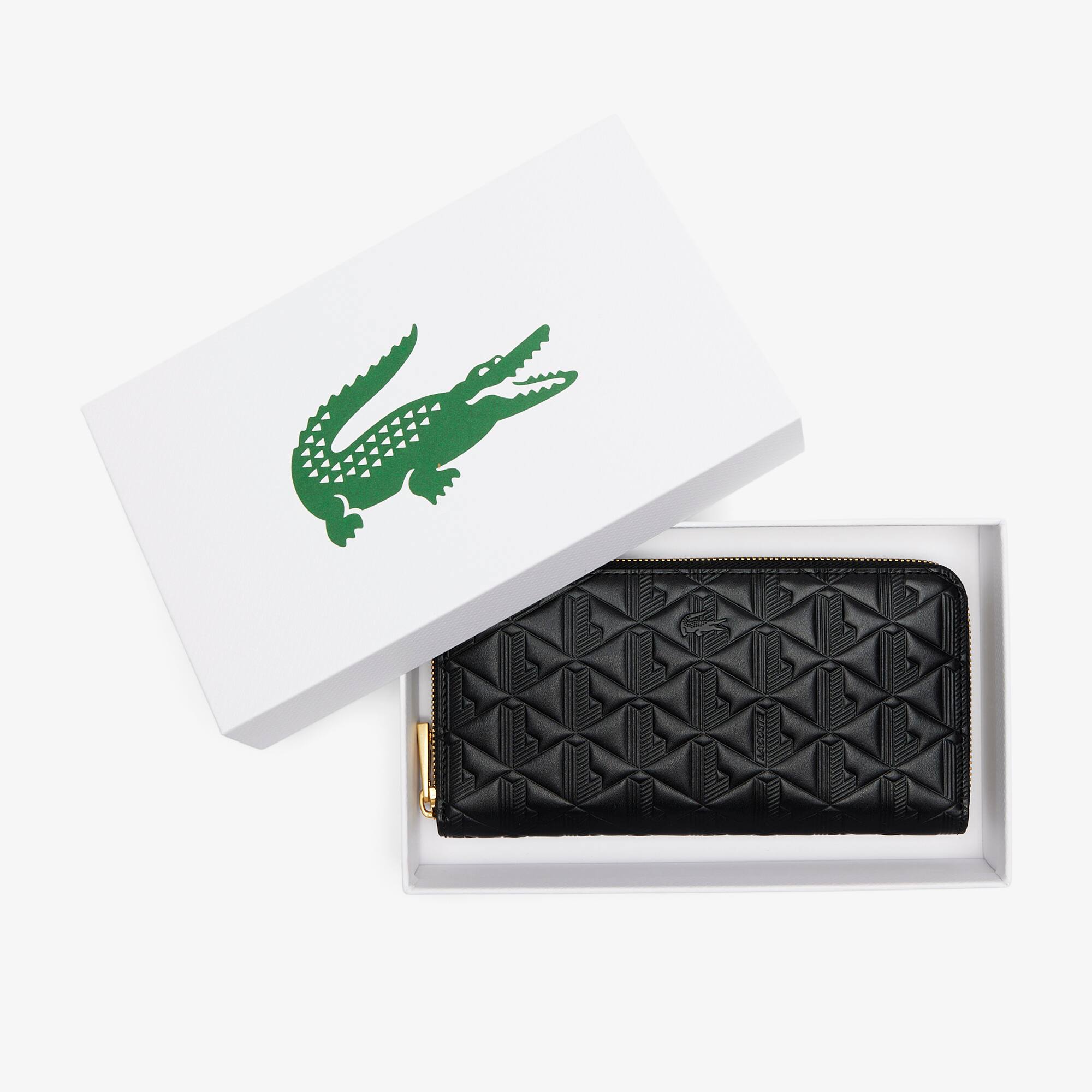 Maheki Zipped Embossed Leather Billfold - Women's Wallets