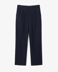 Straight Fit Felted Wool Pants